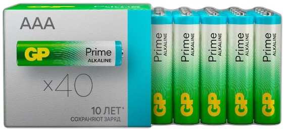 Батарейки GP Prime Alkaline LR03 (AAA), 40 шт (24APA21-2CRSWC40)