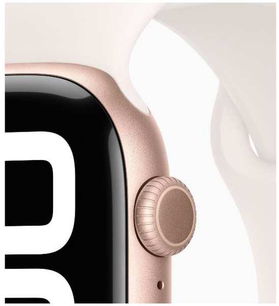 Смарт-часы Apple Watch Series 10 46mm Rose Gold Aluminium Case with Light Blush Sport Band, размер Regular 90154737051