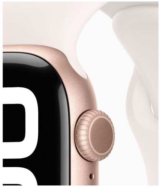 Смарт-часы Apple Watch Series 10 42mm Rose Gold Aluminium Case with Light Blush Sport Band, размер Regular 90154737056