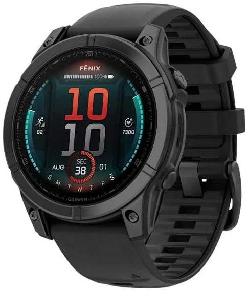 Смарт-часы Garmin Fenix E 47mm AMOLED Slate Steel Silicone (010-03025-01G/010-03025-13)