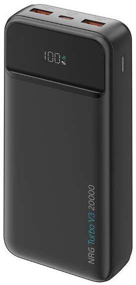 Внешний аккумулятор Deppa NRG Turbo V3 20000mAh, 22,5 Вт, дисплей (33669)