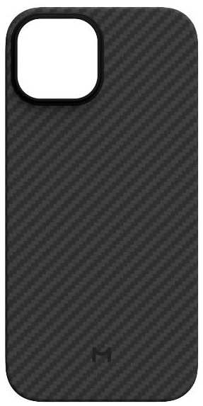 Чехол Magssory для iPhone 15, кевлар, с магнитами, совместимый с MagSafe, черный (CFB017) 90154740531
