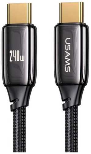Кабель Usams US-SJ581 U82 USB Type-C 240W PD3.1 Zinc Alloy, 2 м, черный (УТ000034767) 90154741551