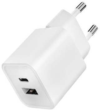 Сетевое зарядное устройство vlp G-Charge 30 Вт, USB-C+USB-A, PD, QC White (1073001) 90154742163