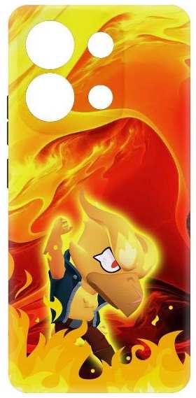 Чехол Krutoff Soft Case Brawl Stars для Xiaomi Redmi Note 13 4G (523630)