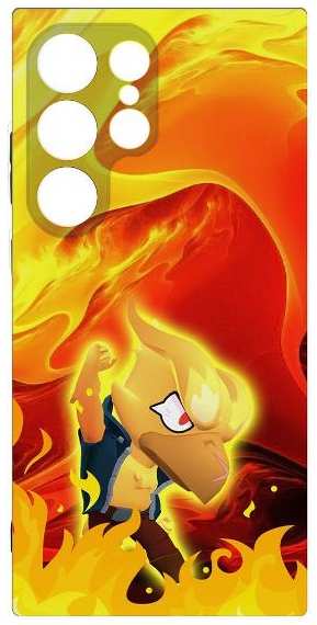 Чехол Krutoff Soft Case Brawl Stars для Samsung Galaxy S24 Ultra (509874)