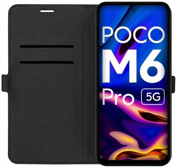 Чехол KRUTOFF Eco Book для Xiaomi Poco M6 Pro 5G, ″Весна″, черный (490181) 90154743414