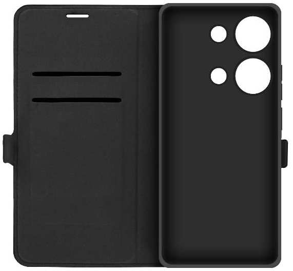 Чехол KRUTOFF Eco Book для Xiaomi Poco M6 Pro 4G, ″Букет″, черный (552248) 90154743425