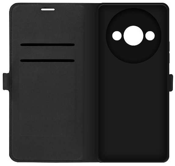 Чехол KRUTOFF Eco Book для Xiaomi Redmi A3, ″Цветочное настроение″, черный (553272) 90154743465