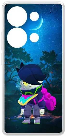 Чехол KRUTOFF Clear Case Brawl Stars для Xiaomi Redmi Note 13 Pro 4G (521236) 90154743733