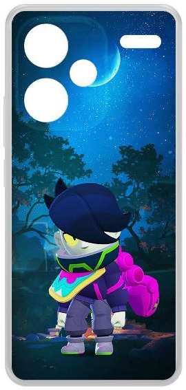 Чехол Krutoff Clear Case Brawl Stars для Xiaomi Redmi Note 13 Pro+ 5G (540847)