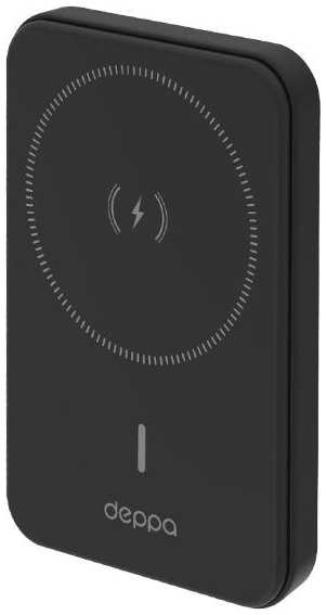 Внешний аккумулятор Deppa NRG MageSafe Basic 5000mAh, 15W QI Black (33666) 90154748821
