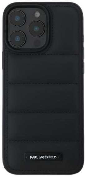 Чехол Karl Lagerfeld для iPhone 16 Pro Max, PU Quilted Metal logo Hard (KLHCP16XPSQAK)