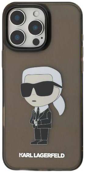 Чехол Karl Lagerfeld для iPhone 16 Pro Max, PC/TPU NFT Karl Ikonik Hard / (KLHCP16XHNIKTCK)