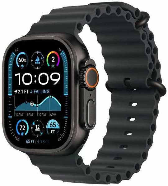 Смарт-часы Apple Watch Ultra 2 49mm Black Titanium Case with Black Ocean Band, размер Regular 90154755440