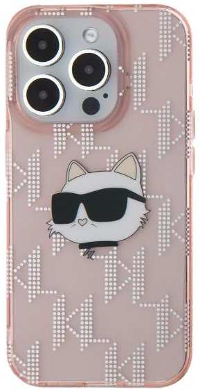 Чехол Karl Lagerfeld для iPhone 16 Pro Max, PC/TPU Monogram NFT Choupette Head (KLHCP16XHKLPCHP)