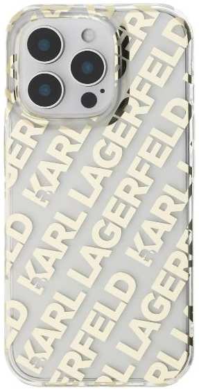 Чехол Karl Lagerfeld Repeat Logo Hard для iPhone 16 Pro, PC/TPU / (KLHCP16LHKFOEMD)