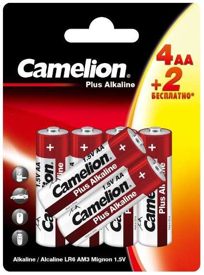 Батарейки Camelion Plus Alkaline АА (LR6), 6 шт (4+2LR6-BP)