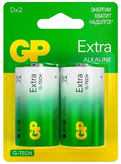 Батарейки GP Extra G-Tech D (LR20), 2 шт (GP13AXA21-2CRSBC2)