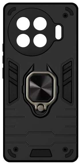 Чехол DF с металлической пластиной и кольцом для Tecno Spark 20 Pro+ Black (tArmor-11) 90154761703