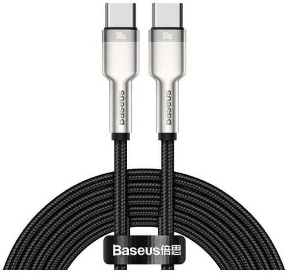 Кабель Baseus 2xUSB Type-C, 5A, 100W, 2 м, черный (9900689) 90154763317