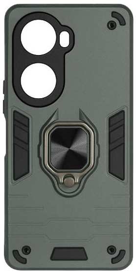 Чехол DF с металлической пластиной и кольцом для Huawei Nova 11 SE/12 SE Dark Green (hwArmor-16) 90154764238