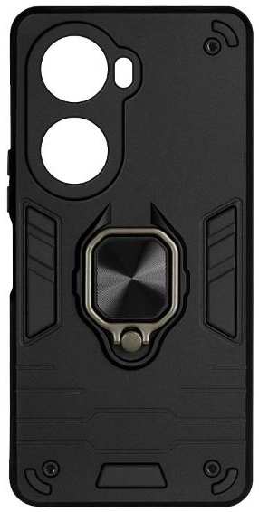Чехол DF с металлической пластиной и кольцом для Huawei Nova 11 SE/12 SE Black (hwArmor-16) 90154764296