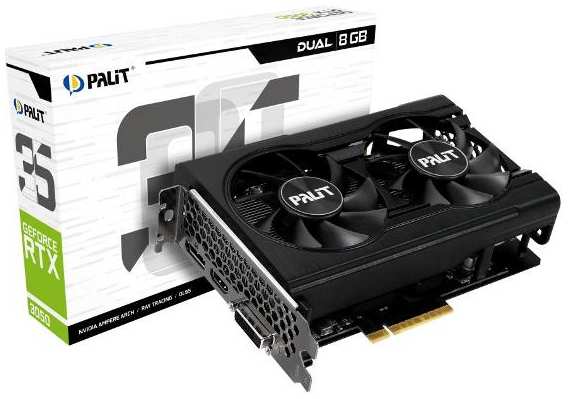 Видеокарта PALIT GeForce RTX 3050 Dual V1 (NE63050018P1-1070D V1)