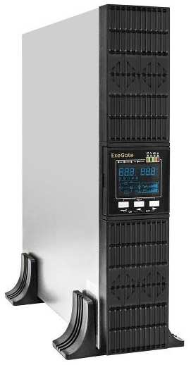 ИБП ExeGate On-line PowerExpert ULS-1000.LCD.AVR.1SH.2C13.USB.RS232.SNMP.2U (EX293048RUS)