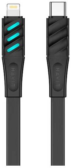 Кабель Havit USB Type-C/Lightning, 1 м, черный (CB6255)