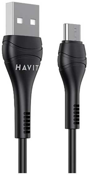 Кабель Havit USB 2.0/USB Type-C, 1 м, черный (CB6161) 90154768396