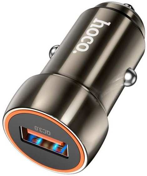 Автомобильное зарядное устройство HOCO Z46, USB, 18 Вт, PD+QC, черное (9881799)