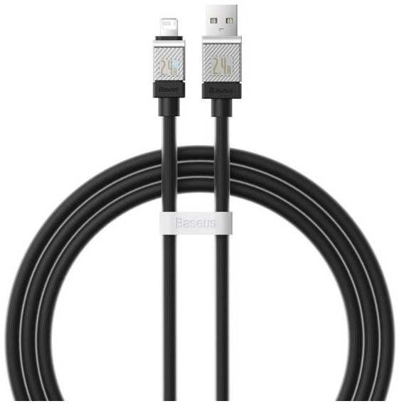 Кабель Baseus Lightning/USB, 2.4А, 2 м, чёрный (9900704) 90154778924