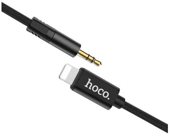 Кабель Hoco UPA13 Jack 3.5 мм (m) - Lightning, 1 м, чёрный (9881586) 90154778979