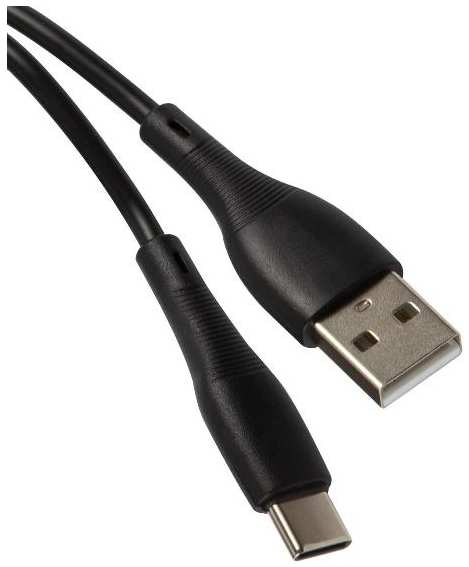 Кабель UNBROKE Fika USB Type-C, 2A, 1 м, черный (УТ000029874) 90154785560