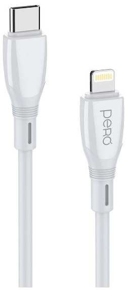 Кабель Pero DC11 PD USB Type-C/Lightning, 27W, 3m White (PRDC-11TL3MW) 90154794301