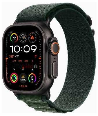 Смарт-часы Apple Watch Ultra 2 49mm Black Titanium Case with Dark Green Alpine Loop, размер Regular 90154797000