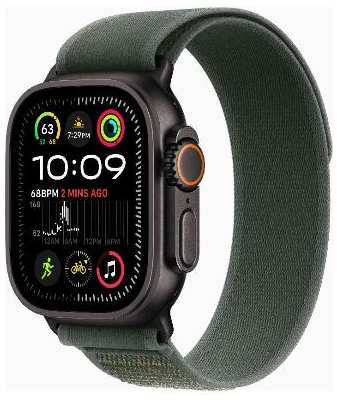 Смарт-часы Apple Watch Ultra 2 49mm Black Titanium Case with Green Trail Loop, размер Regular 90154797003