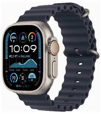 Смарт-часы Apple Watch Ultra 2 49mm Natural Titanium Case with Navy Ocean Band, размер Regular 90154797006