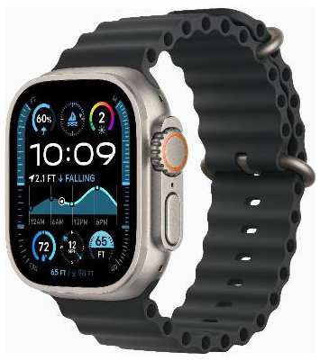 Смарт-часы Apple Watch Ultra 2 49mm Natural Titanium Case with Black Ocean Band, размер Regular 90154797007