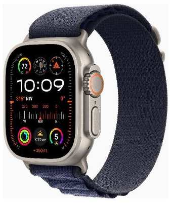 Смарт-часы Apple Watch Ultra 2 49mm Natural Titanium Case with Navy Alpine Loop, размер Regular 90154797010