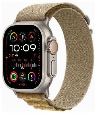 Смарт-часы Apple Watch Ultra 2 49mm Natural Titanium Case with Tan Alpine Loop, размер Regular 90154797011