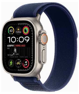 Смарт-часы Apple Watch Ultra 2 49mm Natural Titanium Case with Blue Trail Loop, размер Regular 90154797013