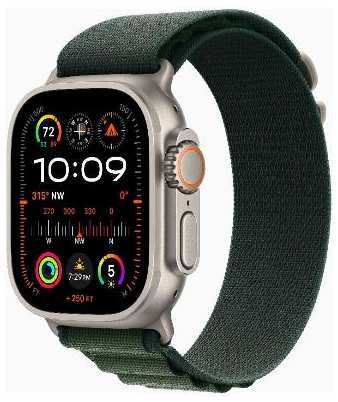 Смарт-часы Apple Watch Ultra 2 49mm Natural Titanium Case with Dark Green Alpine Loop, размер Regular 90154797019