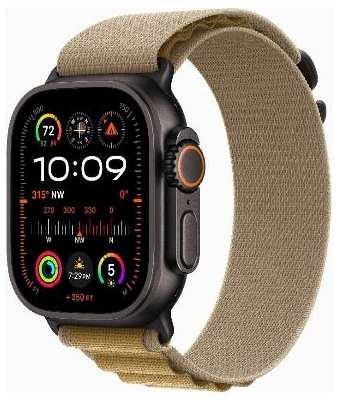 Смарт-часы Apple Watch Ultra 2 49mm Black Titanium Case with Tan Alpine Loop, размер Regular 90154797035