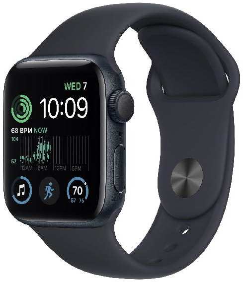 Смарт-часы Apple Watch SE 2023 40mm Midnight Aluminum Case with Midnight Sport Band, размер M/L 90154799843