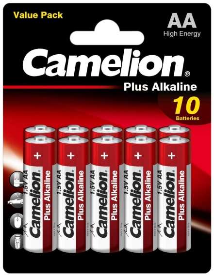 Батарейки Camelion Plus Alkaline АА (LR6), 10 шт (LR6-BP10) 90154802139