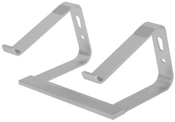 Подставка для ноутбука Brauberg Solid, алюминиевая, нескользящая, 295х255 мм (513618)