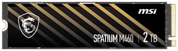 SSD накопитель MSI SPATIUM M460 PCIE 4.0 NVME M.2 1TB