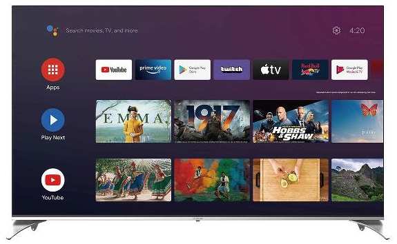 Ultra HD (4K) QLED телевизор 55″ Hyundai H-LED55QBU7500 Smart Android TV Frameless
